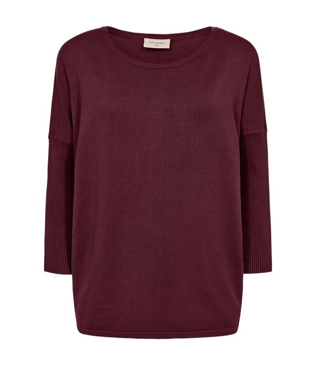 Freequent FQJONE dames pullover Port Royale met 3/4-mouwen en losse pasvorm