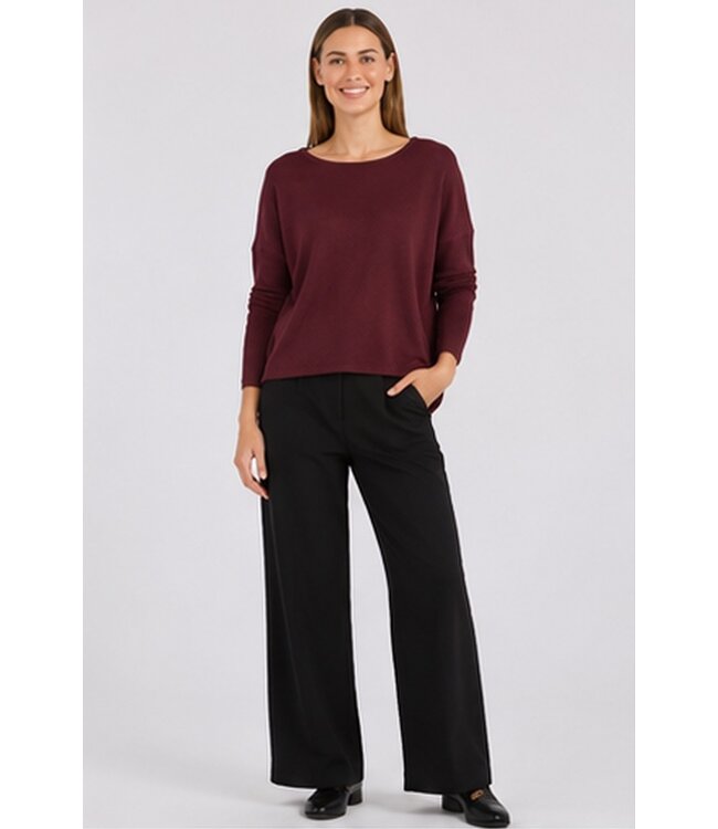 Freequent FQJONE dames pullover Port Royale met 3/4-mouwen en losse pasvorm