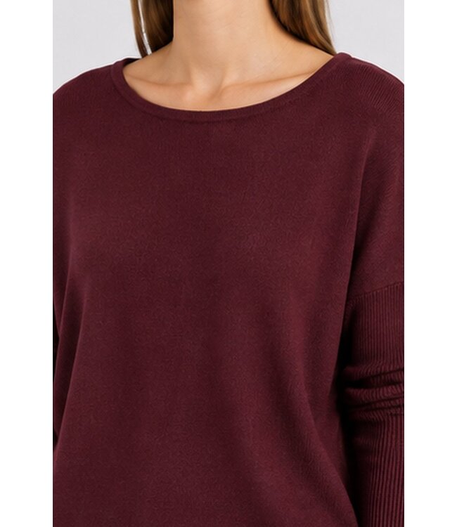Freequent FQJONE dames pullover Port Royale met 3/4-mouwen en losse pasvorm