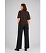 Freequent FQNANNI damesbroek Black met hoge taille en wijde pijpen