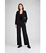 Freequent FQNANNI damesbroek Black met hoge taille en wijde pijpen