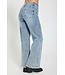 Freequent FQLOPEZ damesjeans Light Blue Denim met push-up effect en wijde pijpen