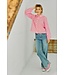Freequent FQLOPEZ damesjeans Light Blue Denim met push-up effect en wijde pijpen