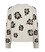 Freequent FQALPI damespullover Moonbeam met bruine bloemenprint en zachte knit