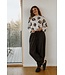 Freequent FQALPI damespullover Moonbeam met bruine bloemenprint en zachte knit