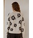 Freequent FQALPI damespullover Moonbeam met bruine bloemenprint en zachte knit