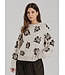 Freequent FQALPI damespullover Moonbeam met bruine bloemenprint en zachte knit