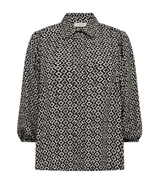 Freequent FQADNEY Shirt - Moonbeam w. Black