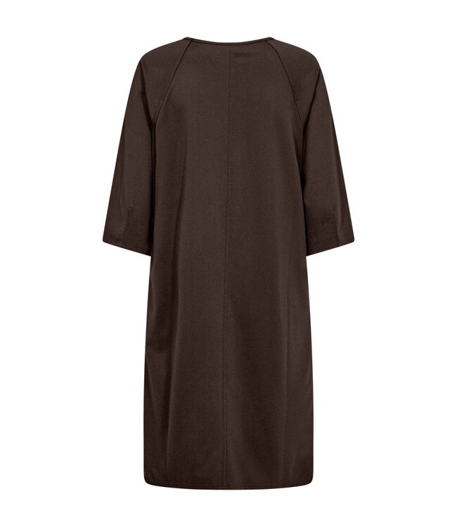 Freequent FQSANNI Dress Mole – Dames midi jurk in A-lijn