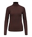 Object OBJTHESS Rollneck Pullover Seal Brown – Dames trui met rolkraag