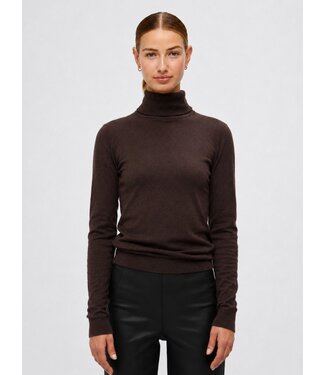 Object OBJTHESS Rollneck Pullover - Seal Brown