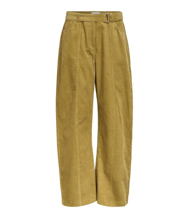 Object OBJPELLA Wide Pant Fennel Seed – Dames broek met wijde pijpen