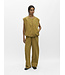 Object OBJPELLA Wide Pant Fennel Seed – Dames broek met wijde pijpen