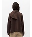 Object OBJARINA OZ Tie Sweatshirt Seal Brown – Dames sweater met sjaal