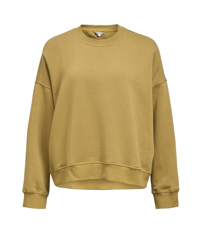 Object OBJARINA OZ Tie Sweatshirt Fennel Seed – Dames sweater met afneembare sjaal