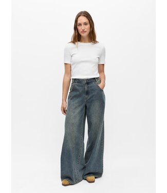 Object OBJDIPSY Long Jeans - Medium Blue Denim