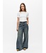 Object OBJDIPSY Long Jeans Medium Blue Denim – Wide Leg Dames Jeans