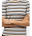 Object OBJESTER Knit Pullover Sandshell Blue Shadow/Carafe – Gestreepte Gebreide Top