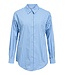 Object OBJTUTTA Shirt Little Boy Blue/Seal Brown – Loose Fit Gestreepte Blouse