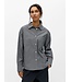 Object OBJZILA RE Shirt Black White – Gestreepte Blouse met Relaxed Fit