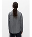 Object OBJZILA RE Shirt Black White – Gestreepte Blouse met Relaxed Fit