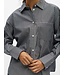 Object OBJZILA RE Shirt Black White – Gestreepte Blouse met Relaxed Fit