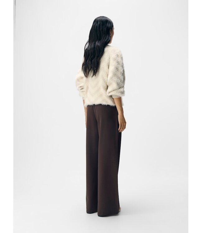 Object OBJECT OBJLISA Wide Pant Seal Brown – Bruine Wide Leg Damesbroek