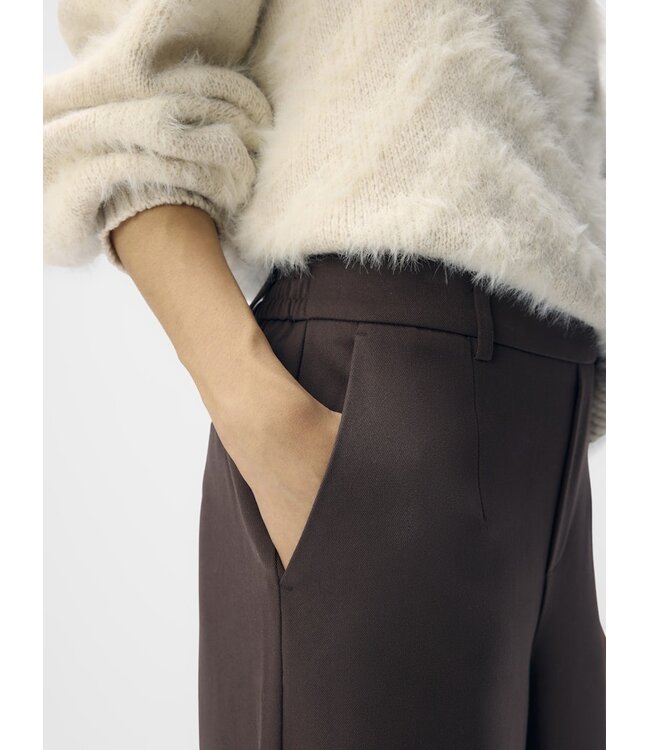 Object OBJECT OBJLISA Wide Pant Seal Brown – Bruine Wide Leg Damesbroek