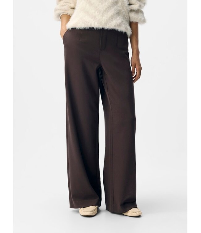 Object OBJECT OBJLISA Wide Pant Seal Brown – Bruine Wide Leg Damesbroek