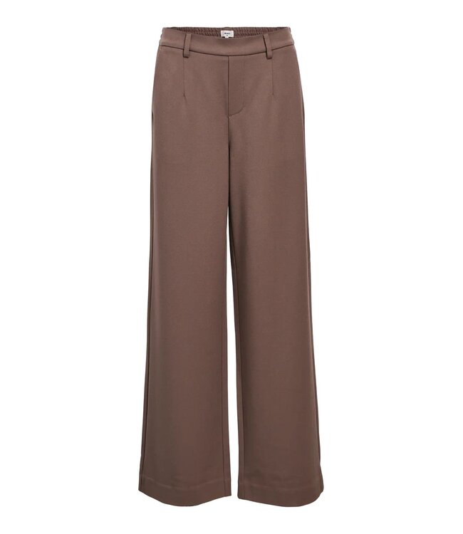Object OBJLISA Wide Pant Morel – Dames broek met wijde pijpen