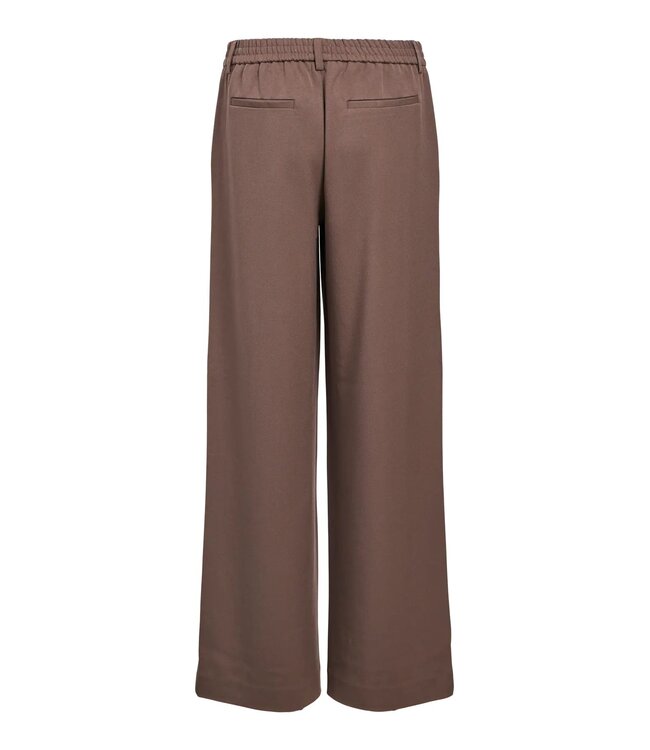 Object OBJLISA Wide Pant Morel – Dames broek met wijde pijpen