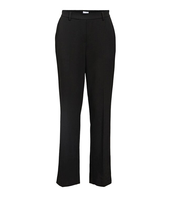 Object OBJLISA Straight Pant Black – Dames broek met rechte pijpen