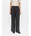 Object OBJLISA Wide Pant AOP Dark Grey Melange Blue/Brown – Dames broek met wijde pijpen