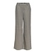 Object OBJLISA Wide Pant AOP Grey Thin Beige – Dames broek met wijde pijpen