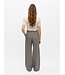 Object OBJLISA Wide Pant AOP Grey Thin Beige – Dames broek met wijde pijpen