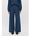 Object OBJFRAME Lisa Wide Pant Dark Blue Denim Rinse Wash – Dames broek met wijde pijpen
