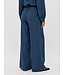 Object OBJFRAME Lisa Wide Pant Dark Blue Denim Rinse Wash – Dames broek met wijde pijpen