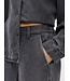 Object OBJFRAME Lisa Wide Pant Black Washed – Dames wide leg broek in denim look
