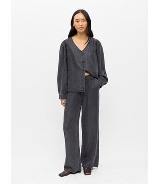 Object OBJFRAME Lisa Wide Pant - Black Washed