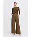 b.young BYDENOA Wide Pants Sepia – Damesbroek met Hoge Taille & Wijde Pijpen