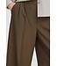 b.young BYDANTA Long Shorts Dames Sepia Melange – Lange Bermuda met Wijde Pijpen