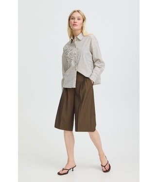 b.young BYDANTA Long Shorts - Sepia Melange