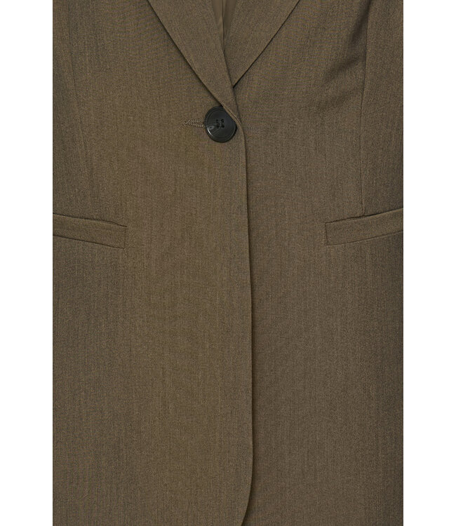 b.young BYDANTA CL Blazer 2 Sepia Melange – Elegante damesblazer met reverskraag