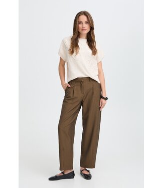b.young BYDANTA Barrel Dart Pants - Sepia Melange