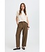 b.young BYDANTA Barrel Dart Pants Sepia Melange – Damesbroek met moderne barrel fit