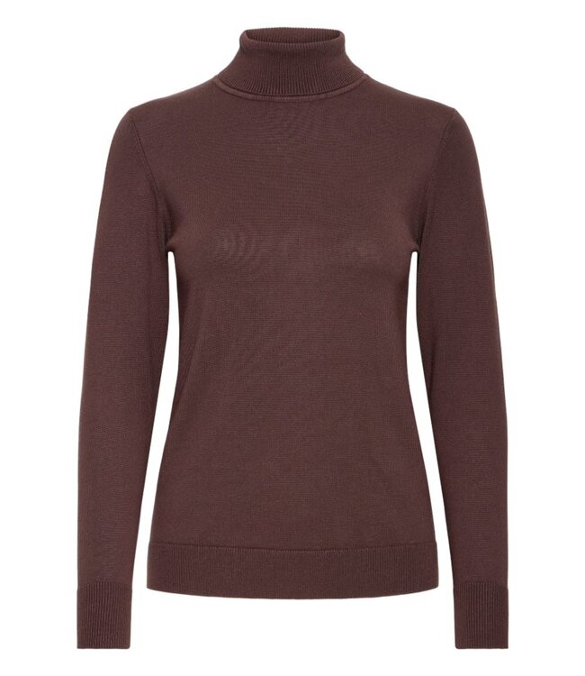 b.young BYMMORLA Rollneck Java – Dames coltrui met slim fit