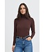 b.young BYMMORLA Rollneck Java – Dames coltrui met slim fit