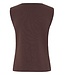 b.young BYOTARI Slipover Java – Mouwloos dames vest met knopen