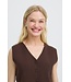 b.young BYOTARI Slipover Java – Mouwloos dames vest met knopen
