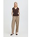 b.young BYOTARI Slipover Java – Mouwloos dames vest met knopen